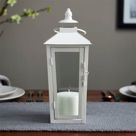 white metal lantern house by ashland|candle lanterns michaels.